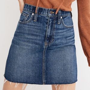 Madewell Denim Straight Mini Skirt